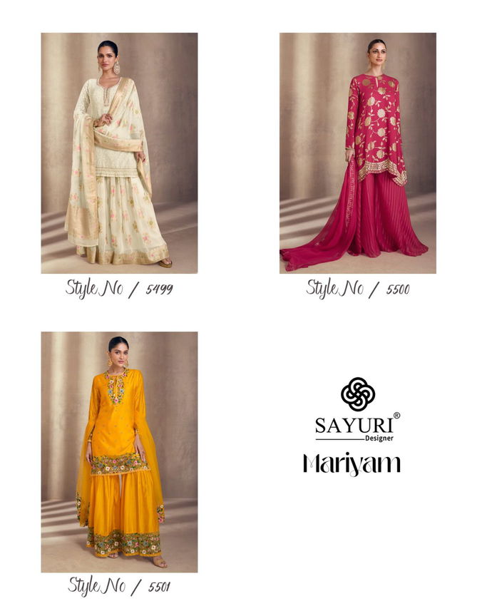 Mariyam By Sayuri Designer Premium Silk Readymade Suits Orders In India